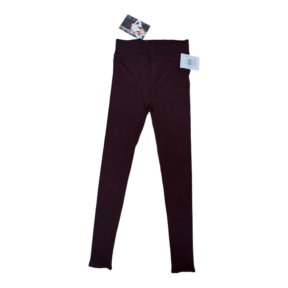 Naked Wardrobe Brown Leggings Form-Fitting Stretch - Picture 2 of 6